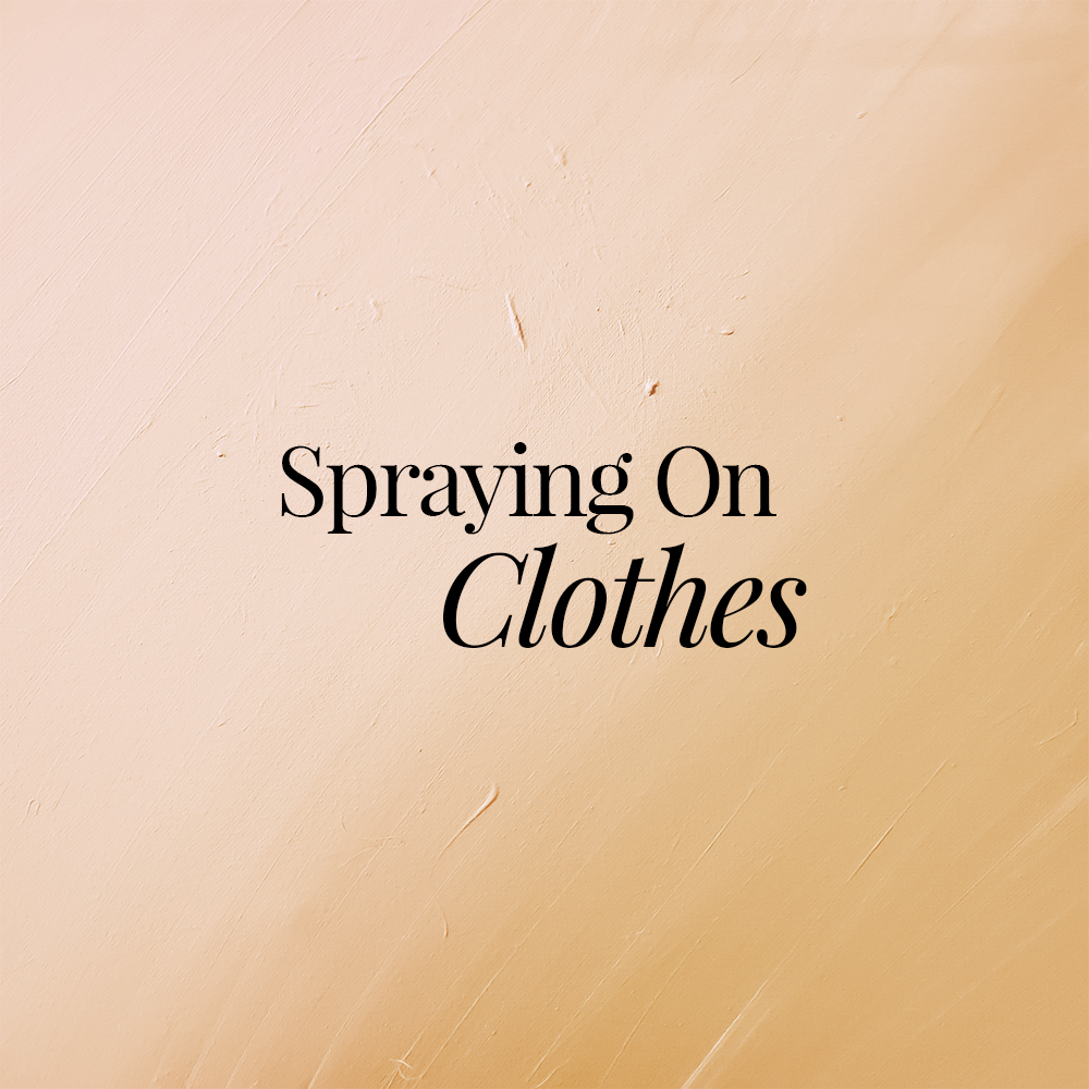 Spraying On Clothes - Parcos Luxezine